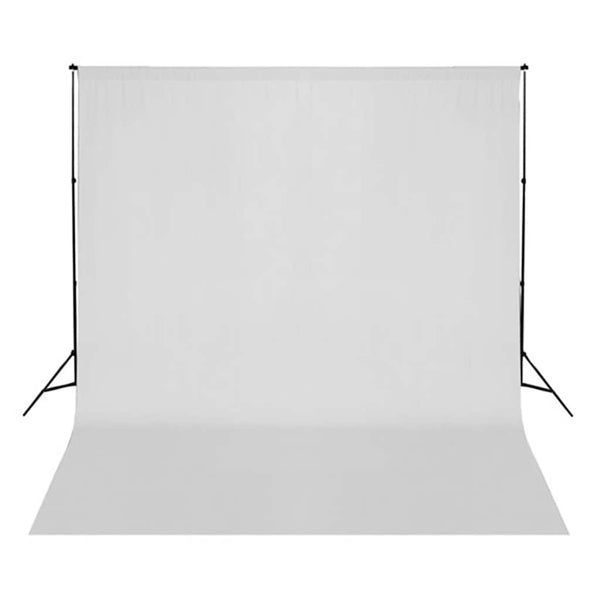 Fotostudio-Set mit Beleuchtung, Hintergrund und Reflektor