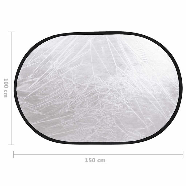 vidaXL Photo Studio Kit with Lights, Background, and Reflector