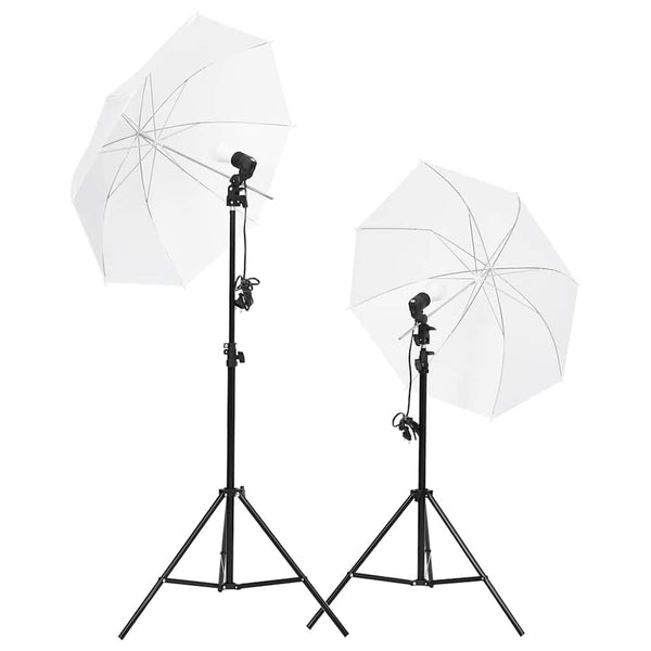 vidaXL Photo Studio Set with Lighting and Backdrop