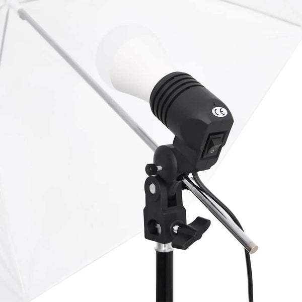 vidaXL Photo Studio Set with Lighting and Backdrop