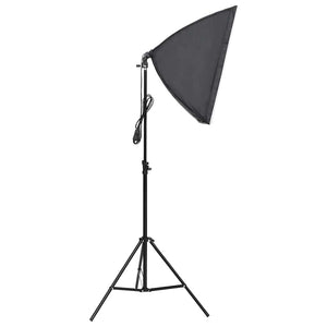 vidaXL Photography Studio Kit with Softbox and Background