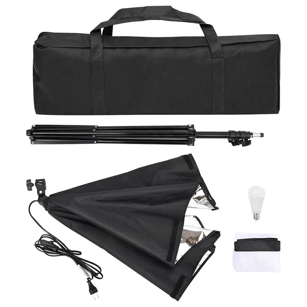 vidaXL Photography Studio Kit with Softbox and Background