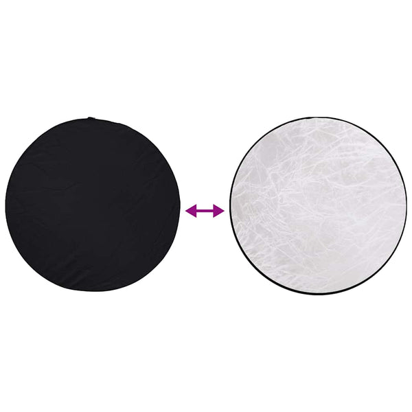 vidaXL Photo Studio Kit with Lights, Background, and Reflector