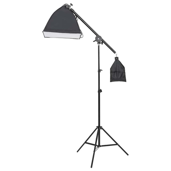 vidaXL Photo Studio Kit with Lights, Background, and Reflector