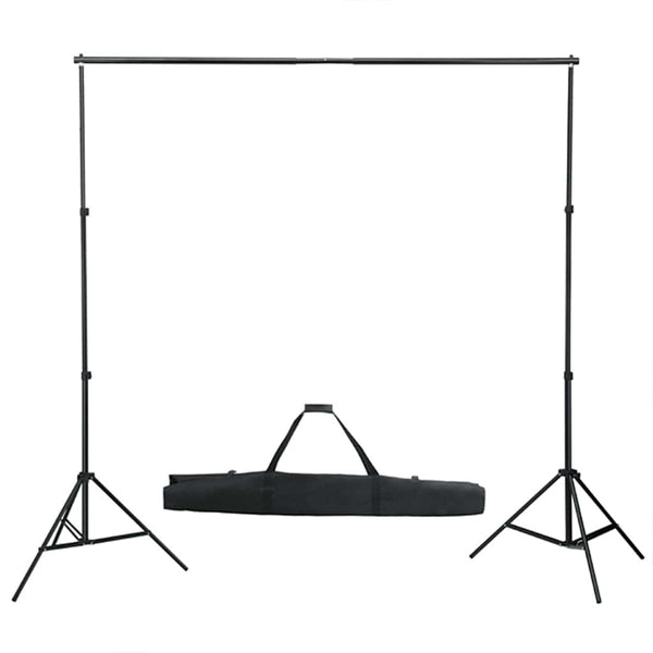 vidaXL Photo Studio Kit with Lights, Background, and Reflector