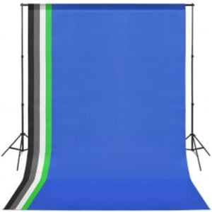 vidaXL Photo Studio Kit with Lights, Background, and Reflector