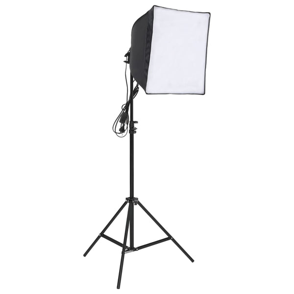 vidaXL Photo Studio Set with Lighting and Backdrop