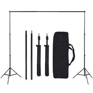 vidaXL Photo Studio Set with Lighting and Backdrop