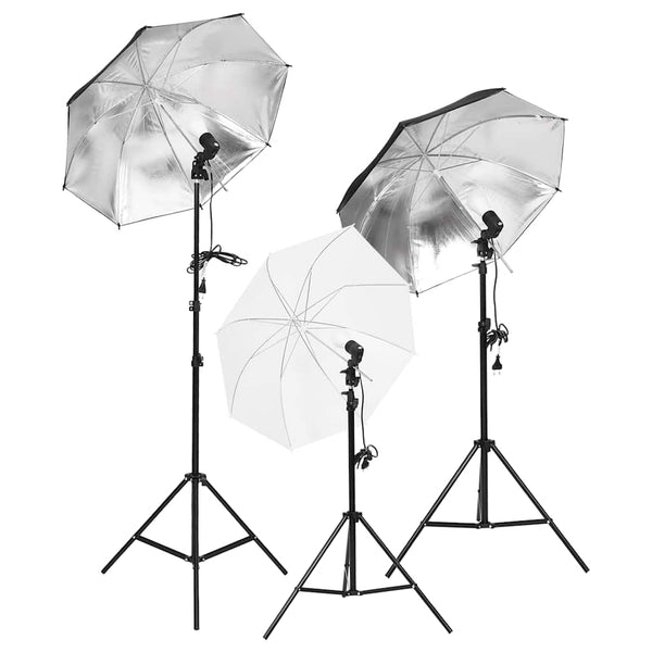 vidaXL Photo Studio Set with Lighting and Backdrop