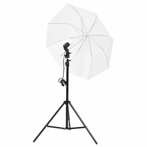 vidaXL Photo Studio Set with Lighting and Backdrop