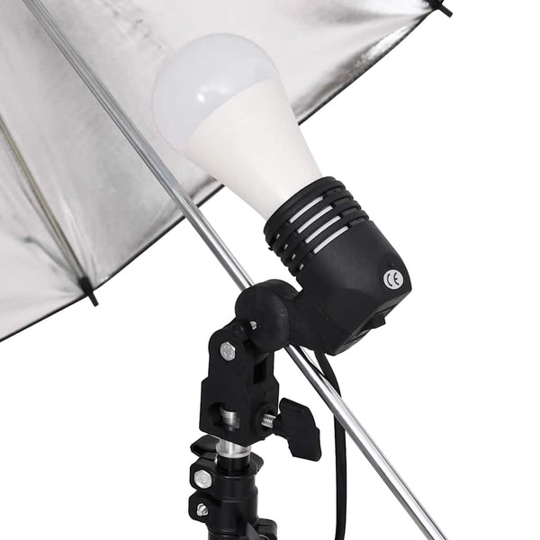 vidaXL Photo Studio Set with Lighting and Backdrop