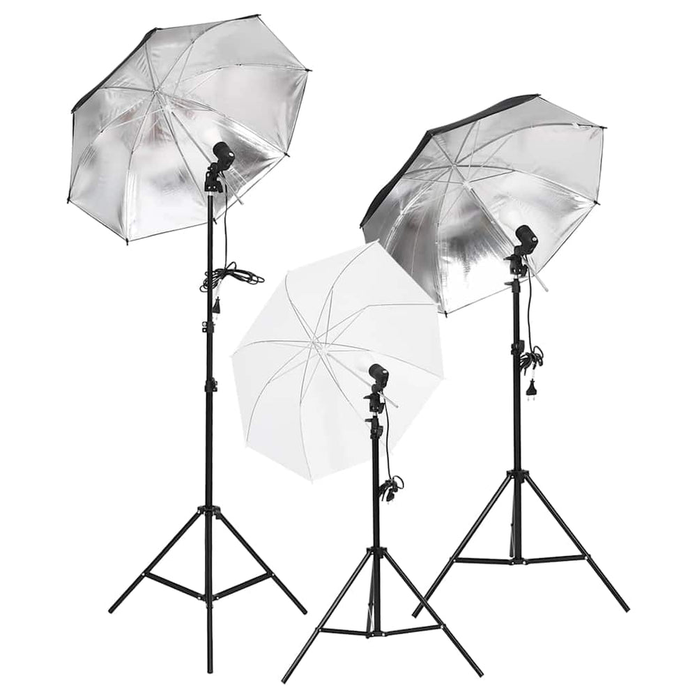 vidaXL Photo Studio Set with Lighting and Backdrop