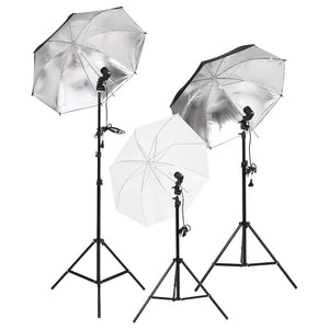 vidaXL Photo Studio Set with Lighting and Backdrop