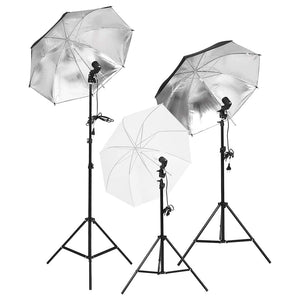vidaXL Photo Studio Set with Lighting and Backdrop