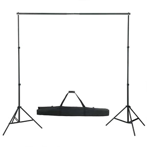 vidaXL Photo Studio Kit with Lights, Background, and Reflector