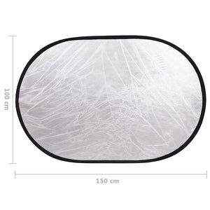 vidaXL Photo Studio Kit with Lights, Background, and Reflector