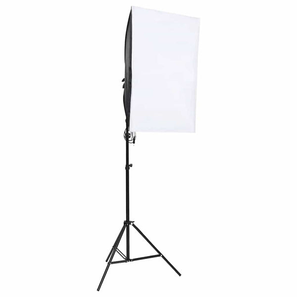 vidaXL Photo Studio Kit with Lights, Background, and Reflector
