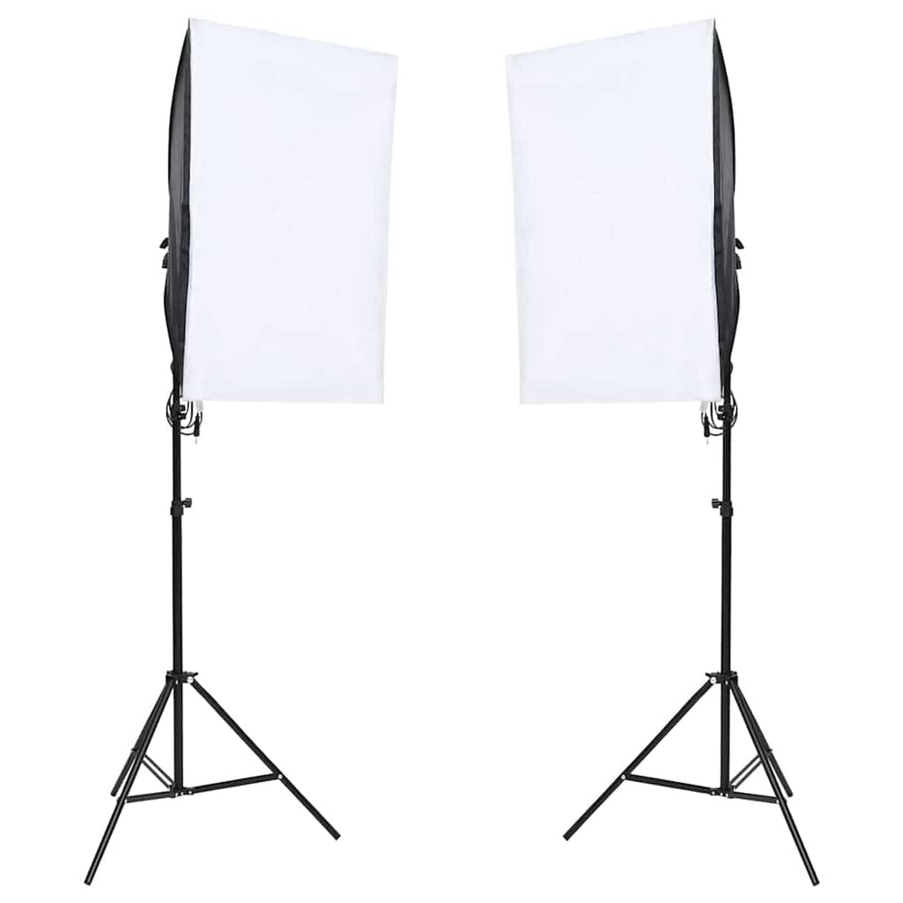 vidaXL Photo Studio Set with Lighting and Backdrop