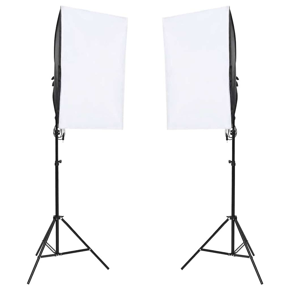 vidaXL Photo Studio Set with Lighting and Backdrop