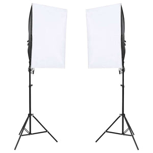 vidaXL Photo Studio Set with Lighting and Backdrop