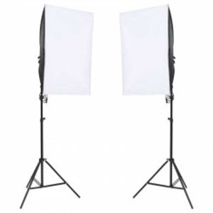 vidaXL Photo Studio Set with Lighting and Backdrop