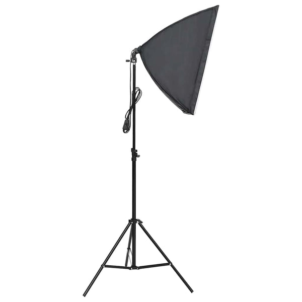 vidaXL Photo Studio Kit with Lights, Background, and Reflector