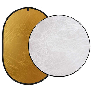 vidaXL Photo Studio Kit with Lights, Background, and Reflector