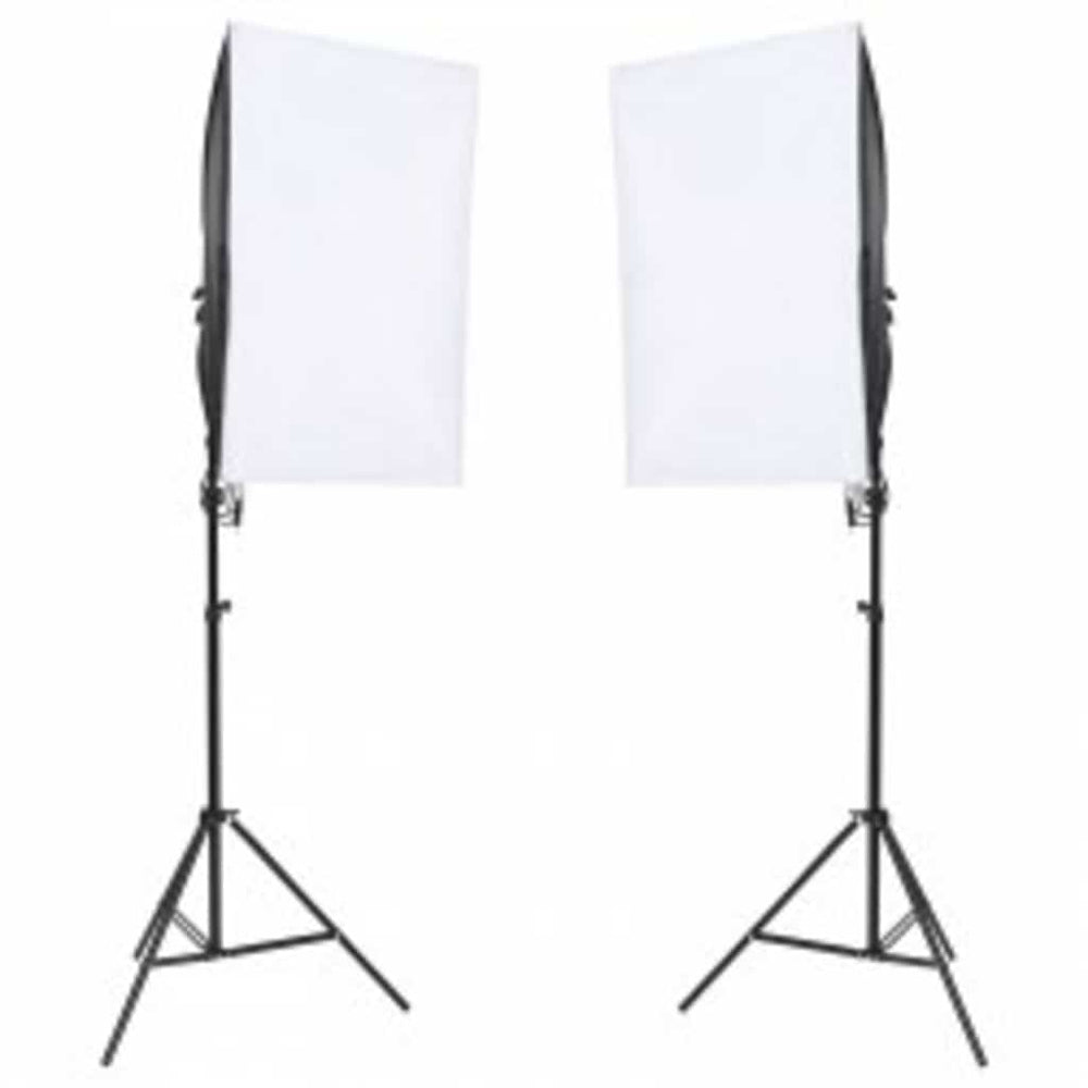 vidaXL Photo Studio Set with Lighting and Backdrop