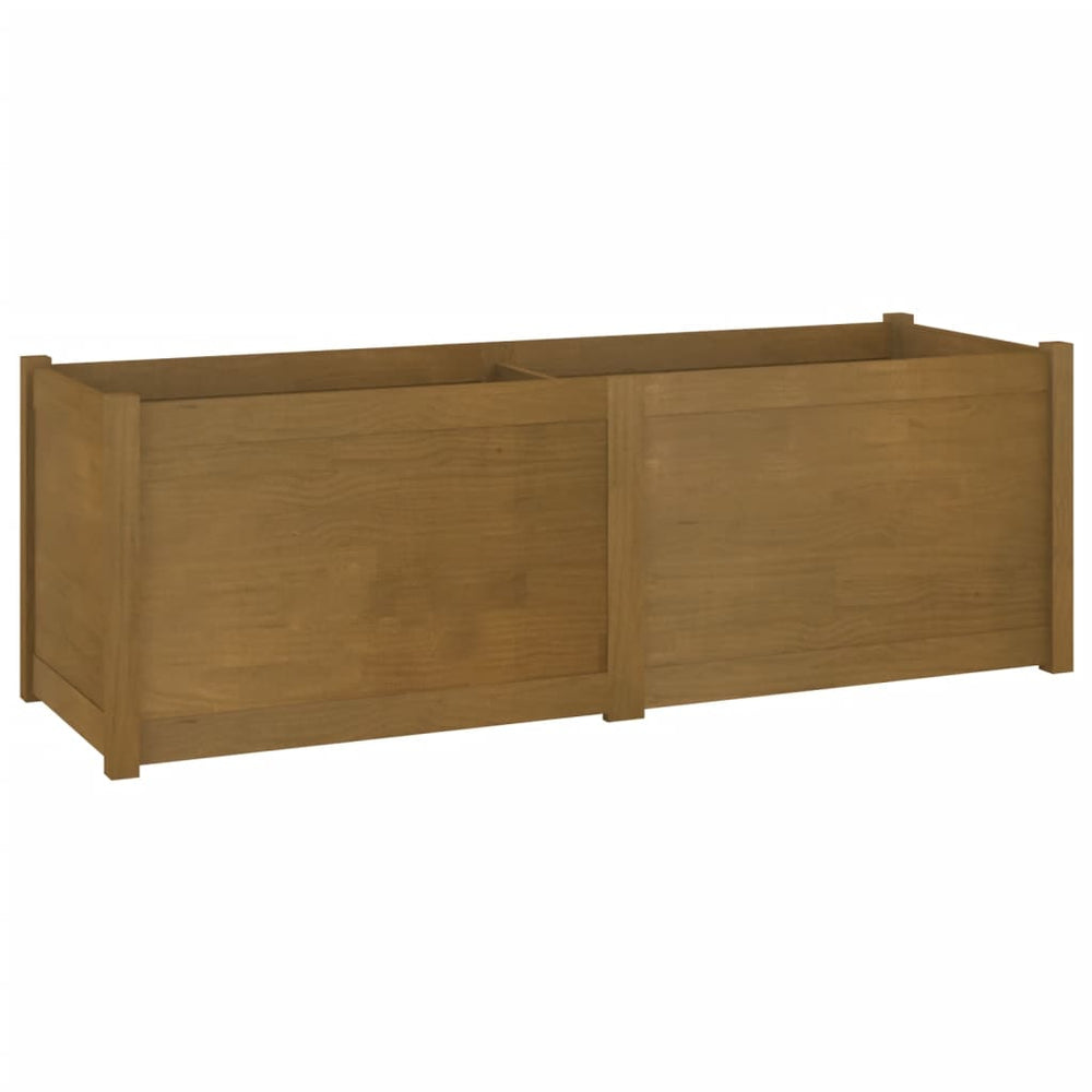 Pflanzkübel Honigbraun 150cm Kiefer Massivholz