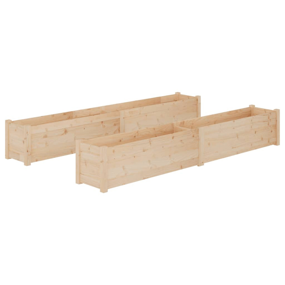 Pflanzkübel 2er Set, 200cm, Kiefernholz