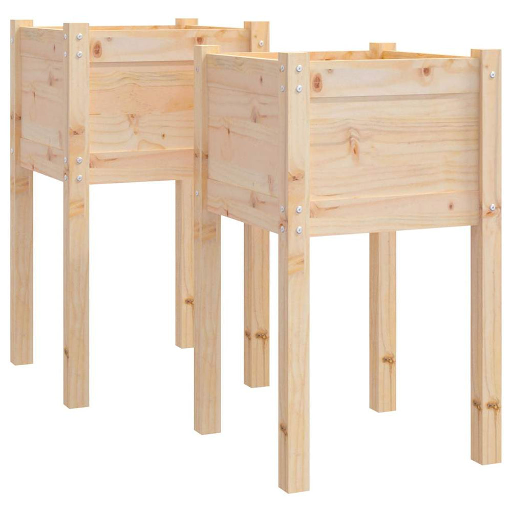 Pflanzkübel 2er Set Kiefer 40x40x70cm