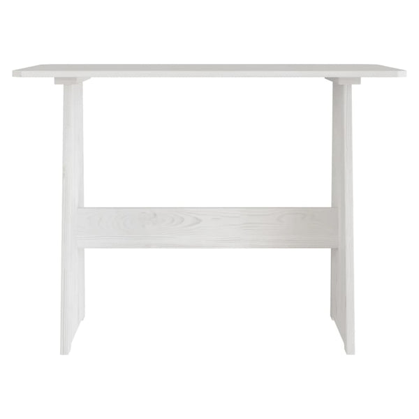 vidaXL 3-Piece Corner Bench Dining Set REINE White Solid Pine Wood