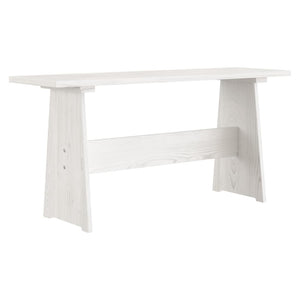 vidaXL 3-Piece Corner Bench Dining Set REINE White Solid Pine Wood