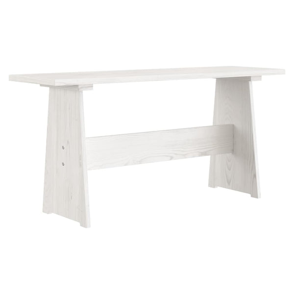 vidaXL 3-Piece Corner Bench Dining Set REINE White Solid Pine Wood
