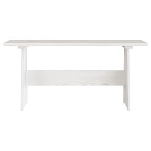 vidaXL 3-Piece Corner Bench Dining Set REINE White Solid Pine Wood