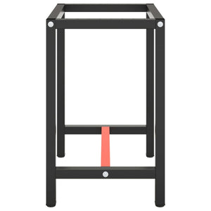 vidaXL Workbench Frame Matte Black and Matte Red 70x50x79 cm Metal