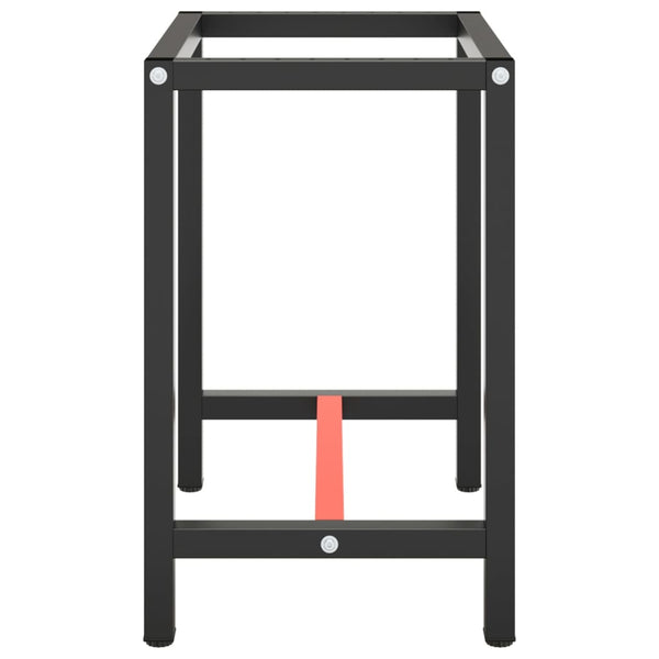 vidaXL Workbench Frame Matte Black and Matte Red 70x50x79 cm Metal
