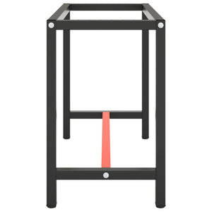 vidaXL Workbench Frame Matte Black and Matte Red 110x50x79 cm Metal