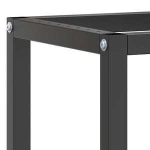 vidaXL Workbench Frame Matte Black and Matte Red 110x50x79 cm Metal
