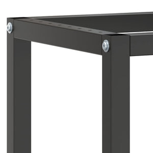 vidaXL Workbench Frame Matte Black and Matte Red 140x50x79 cm Metal