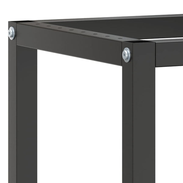vidaXL Workbench Frame Matte Black and Matte Red 140x50x79 cm Metal