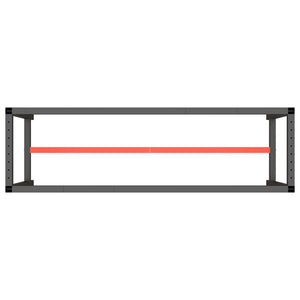vidaXL Workbench Frame Matte Black and Matte Red 170x50x79 cm Metal