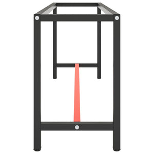 vidaXL Workbench Frame Matte Black and Matte Red 190x50x79 cm Metal