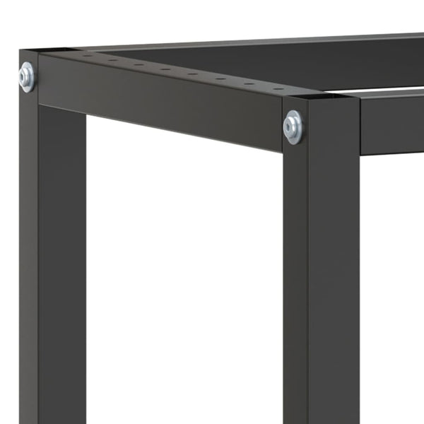 vidaXL Workbench Frame Matte Black and Matte Red 190x50x79 cm Metal