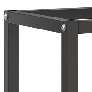vidaXL Workbench Frame Matt Black and Matt Red 210x50x79 cm Metal