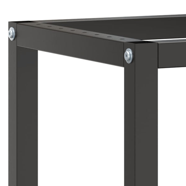vidaXL Workbench Frame Matt Black and Matt Red 210x50x79 cm Metal
