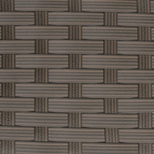 vidaXL L-Shaped Sofa with Cushions Poly Rattan Brown