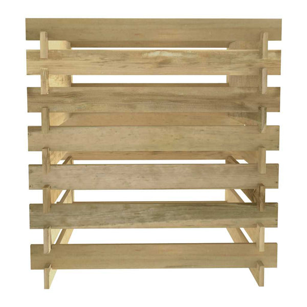vidaXL Slatted Compost Bin 90x90x90 cm Impregnated Pinewood