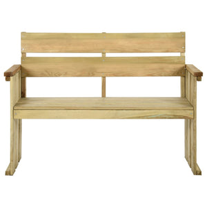 vidaXL Garden Bench 121 cm Impregnated Pinewood