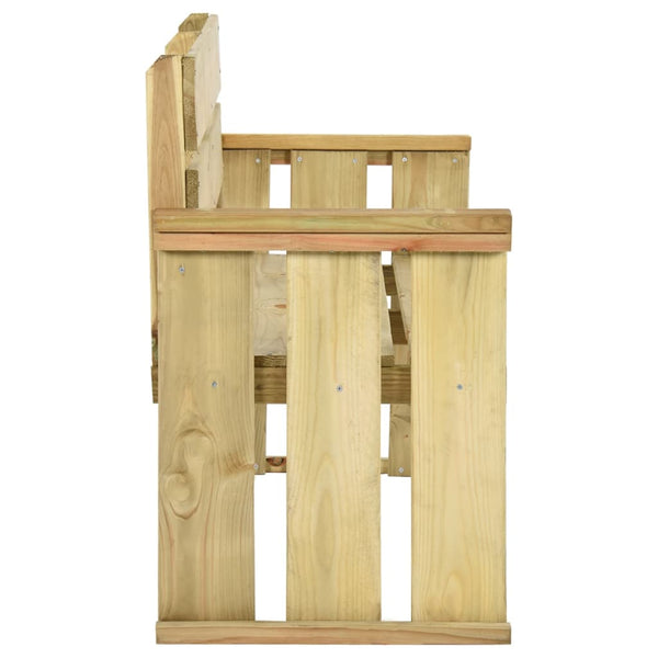 vidaXL Garden Bench 121 cm Impregnated Pinewood